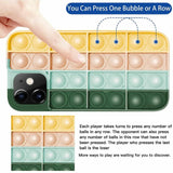 Blue-White Pop Fidget Toys Push It Bubble Phone Case For Iphone - iPhone 13Pro - Close-Up Angle