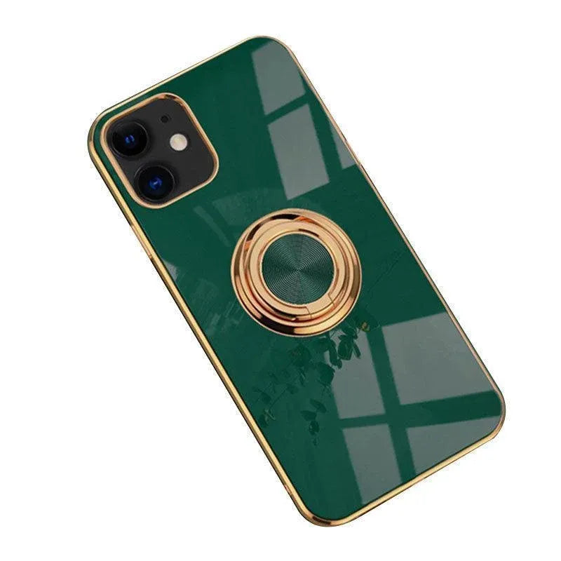 Silicone Ring Stand Case Cover for iPhone 14 13 12 Pro Max