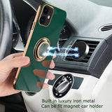 Silicone Ring Stand Case Cover for iPhone 14 13 12 Pro Max
