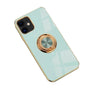 Light Cyan Luxury Shockproof Silicone Ring Case Stand Cover for iPhone 14 13 12 Pro Max - iPhone 14 Pro