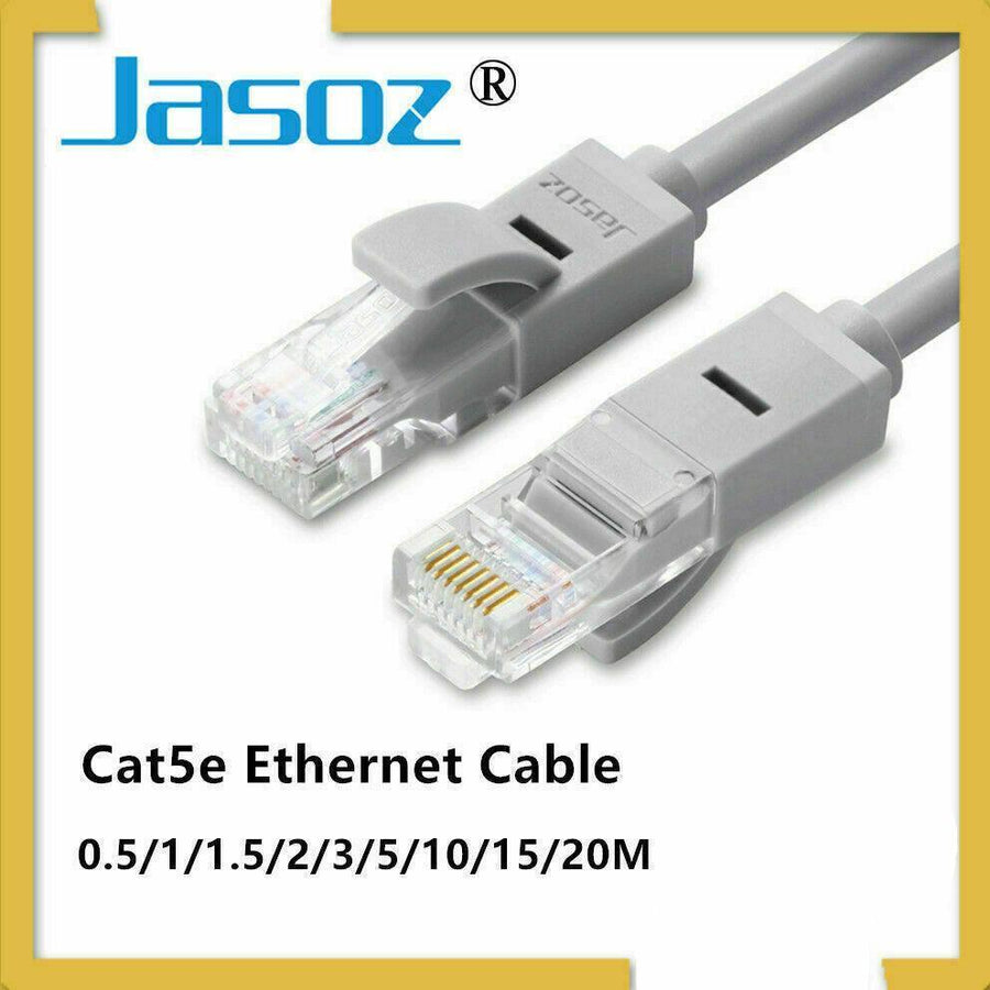 Jasoz Cat5E Ethernet Network Cable Lan Router Internet Patch 1 2 3 5 10 15 20M - 15m