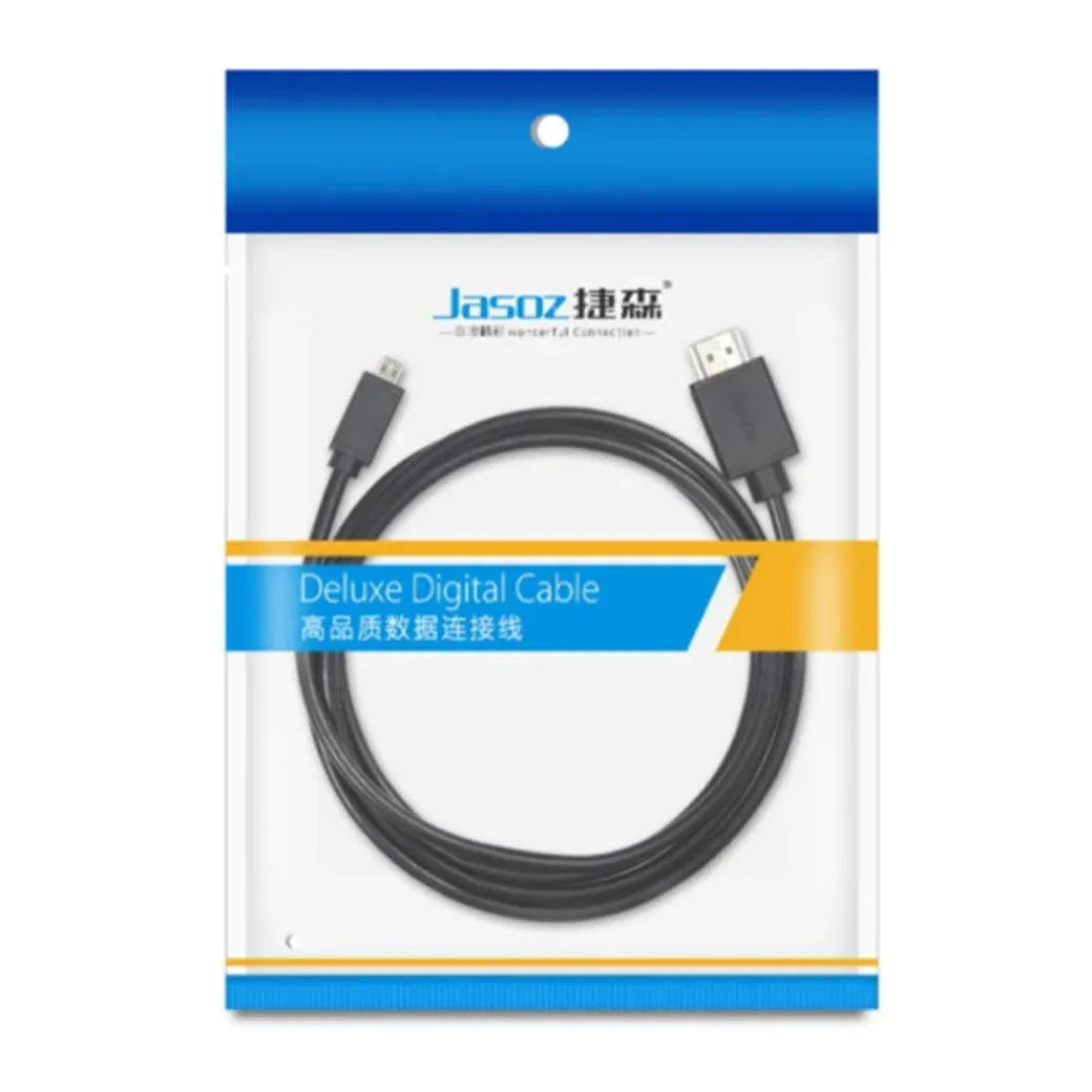 Micro HDMI to HDMI Cable Type D Male Jasoz Gold Plated Full HD 1080P Digital - 1.5 m