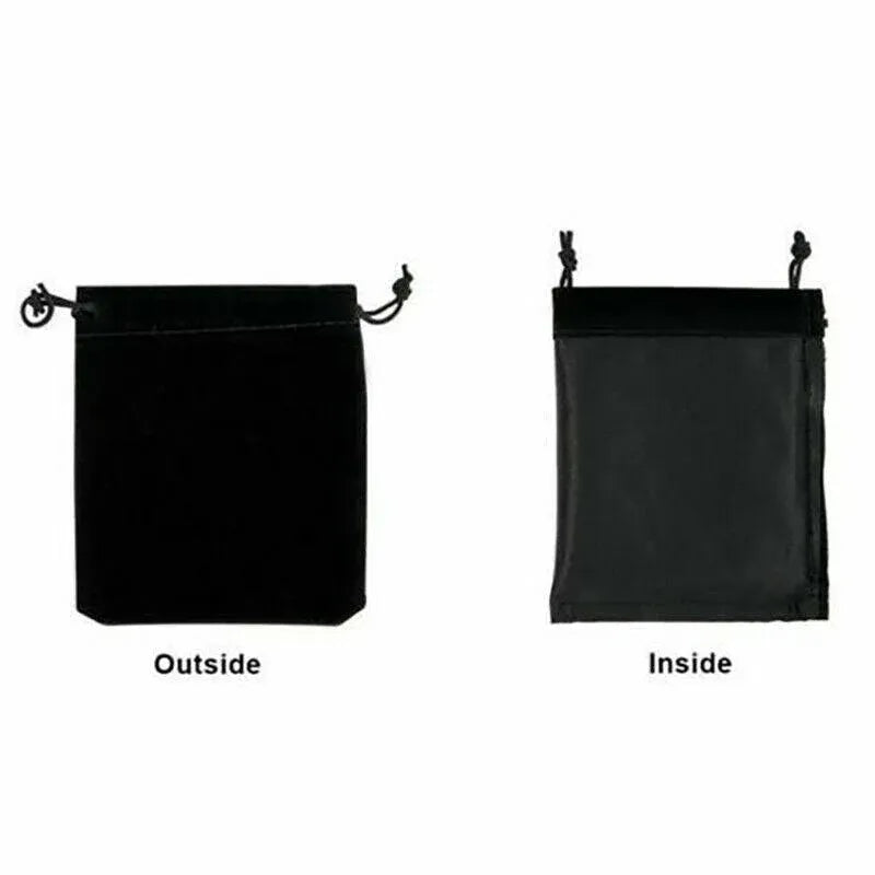 50X Small Velvet Cloth Drawstring Bags Gift Bag Jewelry Ring Pouch Earring Favor 9x12 - Purple