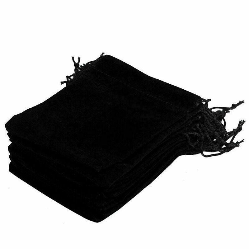 50X Small Velvet Cloth Drawstring Bags Gift Bag Jewelry Ring Pouch Earring Favor 9x12 - Purple