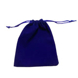 50X Small Velvet Cloth Drawstring Bags Gift Bag Jewelry Ring Pouch Earring Favor 9x12 - Blue
