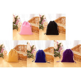 50X Small Velvet Cloth Drawstring Bags Gift Bag Jewelry Ring Pouch Earring Favor 9x12 - Blue - Extra Image