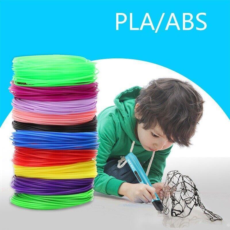 100M PLA 3D Pen Filament 10 Colours 1.75mm Printing Material for Drawing Craft
