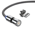 540 Degree Rotating Magnetic Charging Cable USB Data Cord for iPhone 1m 2m 3m - 2m