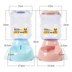 Automatic 3.8L Water Feeder Pet Dog Cat Puppy Dispenser Feeder Bowl Bottle - Blue