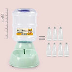 Automatic 3.8L Water Feeder Pet Dog Cat Puppy Dispenser Feeder Bowl Bottle - Blue