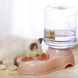 Automatic 3.8L Water Feeder Pet Dog Cat Puppy Dispenser Feeder Bowl Bottle - Green - Front View