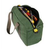 S/M/L Waterproof Tool Bag Portable Storage Toolkit Hand Heavy Case Canvas Duty - L(40*15*22CM) - Top-Down View