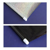 Black Roller Blinds Suction Cup Sunshade Blackout Curtains Car Home Window Curtains - 40 X 60 CM - Side View