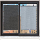 Black Roller Blinds Suction Cup Sunshade Blackout Curtains Car Home Window Curtains - 40 X 60 CM - 45-Degree Angle