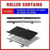 Silver Roller Blinds Suction Cup Sunshade Blackout Curtains Car Home Window Curtains - 40 X 60 CM - Front View