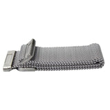For Fitbit Versa 2 Lite Watch Band Strap Sports Metal Wristband Replacement Large - Silver Versa/Versa 2/Lite - Top-Down View