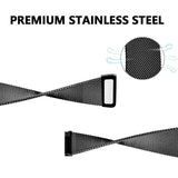 For Fitbit Versa 2 Lite Watch Band Strap Sports Metal Wristband Replacement Large - Silver Versa/Versa 2/Lite - Extra Image