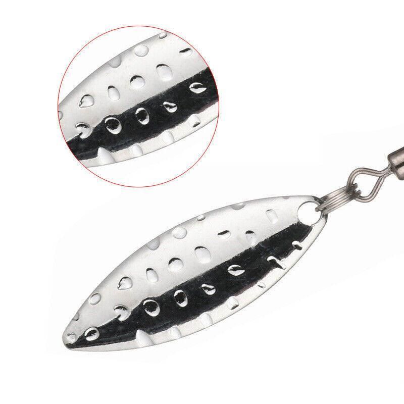 Weedless Jighead Hook Swimbait Worm Fishing Lure Wide Gap Single Barbed Spinner - 2/0#