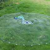 8Ft 12Ft Fishing Cast Net Quick Throw Nylon Mesh Drawstring Chain Bottom Spread - 2.4M - Extra Image