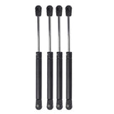 4PCS 60N Gas Strut Kitchen Cabinet Cupboard Door Hinges Stays - Silver - Rear View