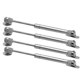 4PCS 80N Gas Strut Kitchen Cabinet Cupboard Door Hinges Stays - Silver