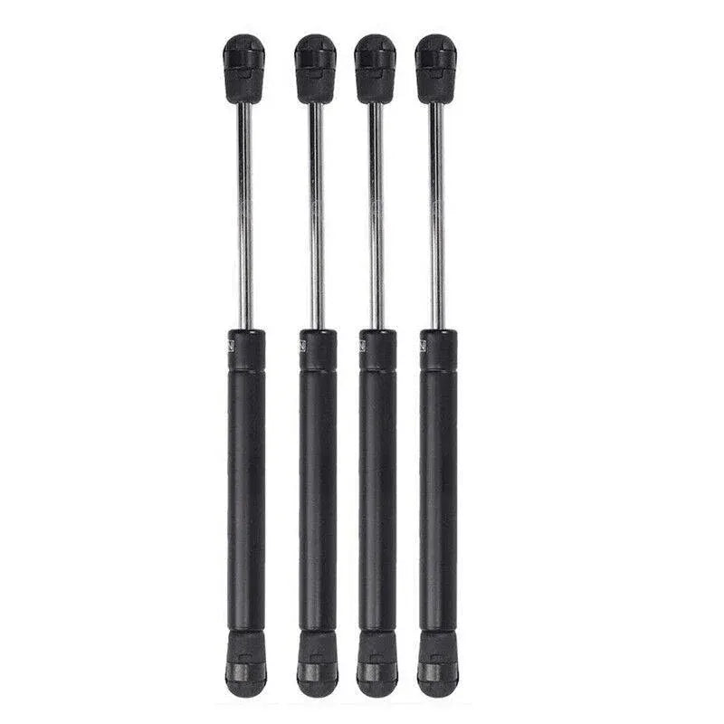 4Pcs 100N Gas Strut Kitchen Cabinet Cupboard Door Hinges Stays - Black