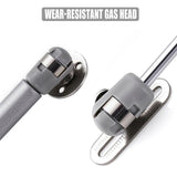 4Pcs 100N Gas Strut Kitchen Cabinet Cupboard Door Hinges Stays - Silver - Top-Down View