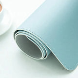 60*30Cm Leather Mouse Pad Gaming Waterproof Mousepad Desk Mat Anti-Slip Rubber - Grey - 45-Degree Angle