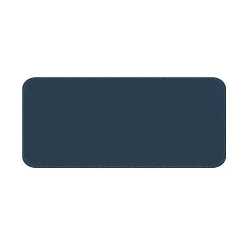 Large Leather Mouse Pad 80x40cm Desk Mat Gaming Extended Waterproof Anti Slip - Dark Blue