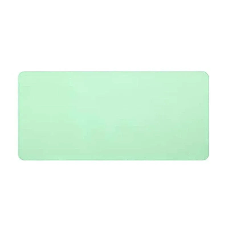 Large Leather Mouse Pad 80x40cm Desk Mat Gaming Extended Waterproof Anti Slip - Light Green