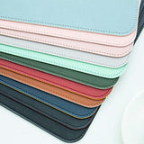 Large Leather Mouse Pad 80x40cm Desk Mat Gaming Extended Waterproof Anti Slip - Light Green - Low Angle