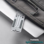 Adjustable Laptop Stand Portable Aluminum Alloy Desktop Holder for 11 to 17.3 Inch - Black