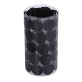 Hook and Loop Sticky Self Adhesive Dots Coins Circles Tape Black White 15mm - White - Extra Image
