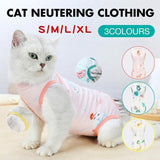 Pet Cat Postoperative Recovery Suit Pet Surgery Clothing Sterilization Weaning Green - S�� Bust: 33cm Length: 21cm�� - Front View