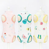 Pet Cat Postoperative Recovery Suit Pet Surgery Clothing Sterilization Weaning Pink - L(Bust: 44cm Length: 34cm)