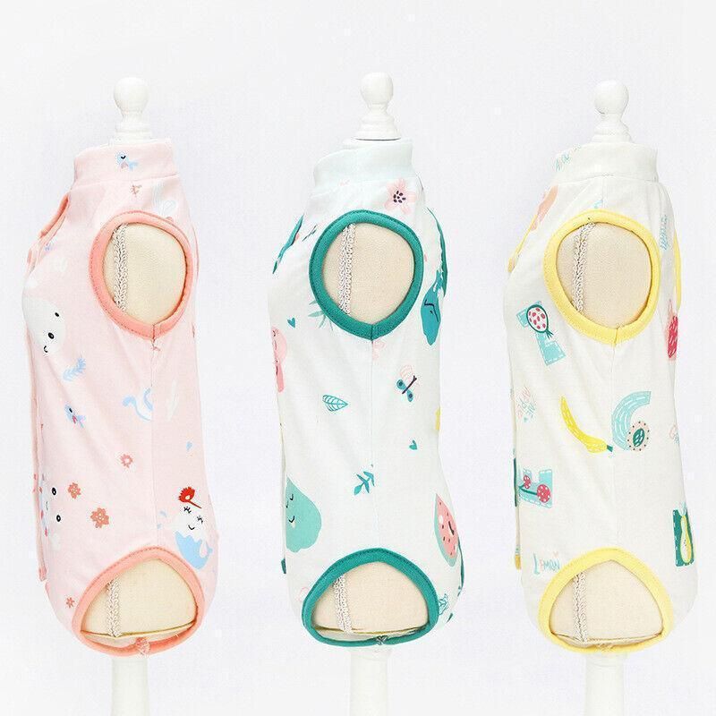 Pet Cat Postoperative Recovery Suit Pet Surgery Clothing Sterilization Weaning Pink - S（ Bust: 33cm Length: 21cm）