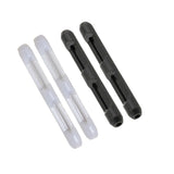 Silicone Eyeglasses Temple Hook Anti Slip Ear Grip Tips Holder for Glasses Spectacles - Black 1pair - Front View