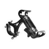 Aluminum Phone Holder Mount for Bicycle Handlebar 360 Degree Rotation Universal Fit - Black