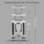 Aluminum Phone Holder Mount for Bicycle Handlebar 360 Degree Rotation Universal Fit - Black