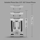 Aluminum Phone Holder Mount for Bicycle Handlebar 360 Degree Rotation Universal Fit - Black - Rear View