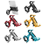 Aluminum Phone Holder Mount for Bicycle Handlebar 360 Degree Rotation Universal Fit - Black