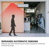 Restaurant Shop Door Entry Wireless Pir Motion Sensor Door Chime Door Bell Alarm - 2 Receivers+1 Sensor