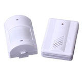 Restaurant Shop Door Entry Wireless Pir Motion Sensor Door Chime Door Bell Alarm - 1 Receiver+2 Sensors - Front View
