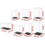 Acrylic Display Case Clear Box Dustproof Large Self-Install Cars Trucks - 18.3x14.4x37.2CM