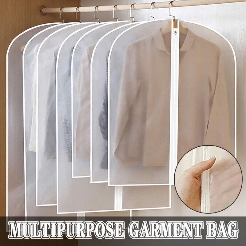 New Dustproof Storage Bag Garment Dress Cover Suit Clothes Coat Jacket Protector - XXL (60*140cm) x 5 Units
