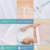 New Dustproof Storage Bag Garment Dress Cover Suit Clothes Coat Jacket Protector - XXL (60*140cm) x 5 Units - 45-Degree Angle