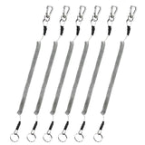 6X Fishing Lanyards Boating Ropes Kayak Secure Pliers Lip Grips Tackle Fish Tool - Black