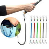 6X Fishing Lanyards Boating Ropes Kayak Secure Pliers Lip Grips Tackle Fish Tool - Black - 45-Degree Angle