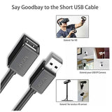Jasoz Usb Extension Data Cable 2.0 A Male To A Female Long Cord For Laptop Pc - 5 m - 45-Degree Angle