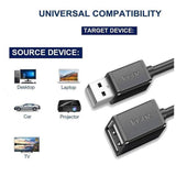 Jasoz Usb Extension Data Cable 2.0 A Male To A Female Long Cord For Laptop Pc - 5 m